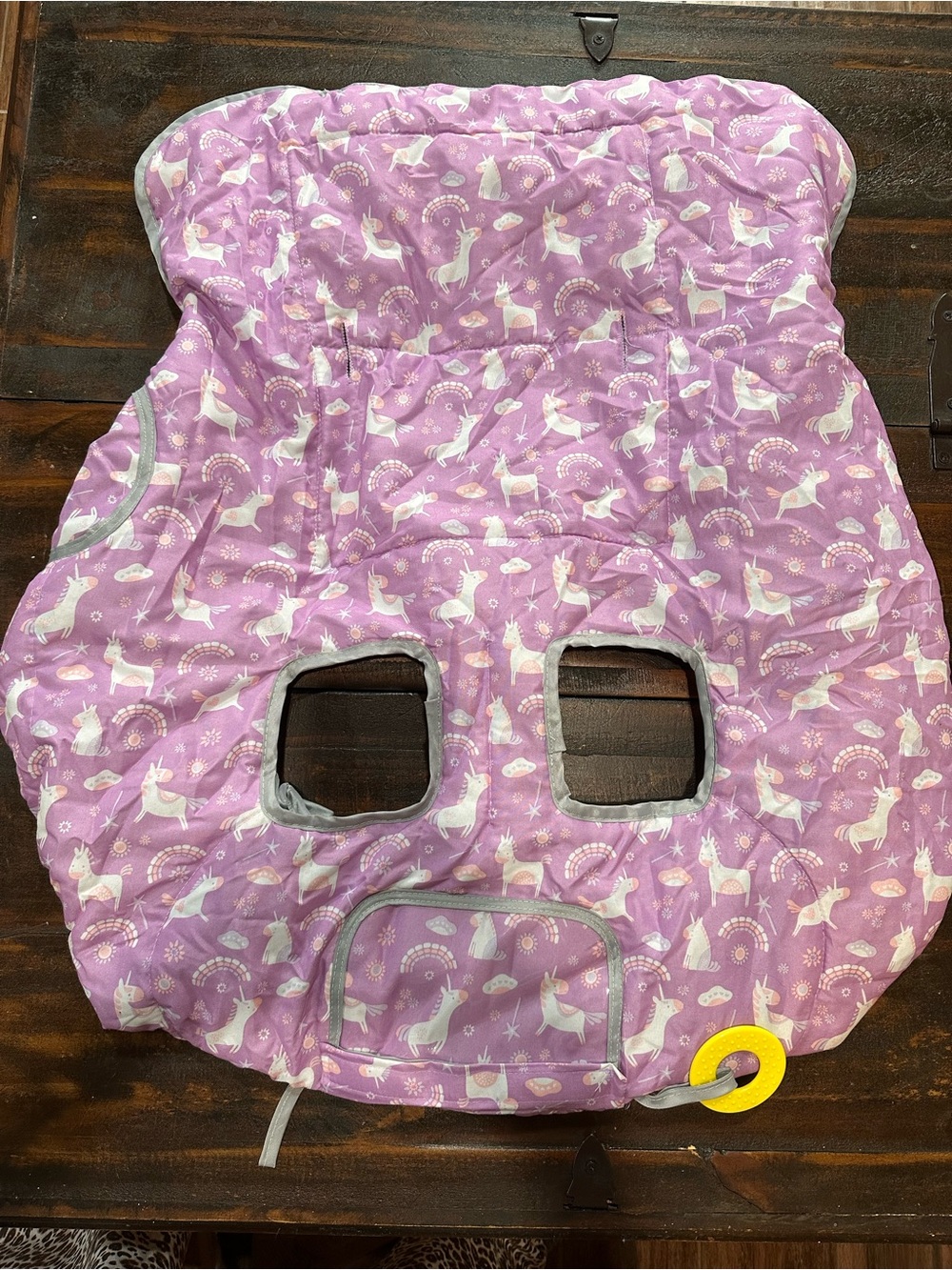 Suessie Kids Purple Unicorn Shopping Cart/Highchair Cover-Sold out pattern EUC